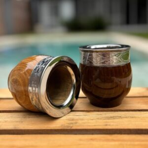 Mate Imperial Algarrobo Acero Inox Laqueado + Envío Gratis