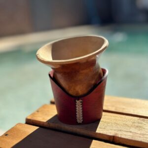 Mate Criollo Con Posa De Cuero + Envío Gratis