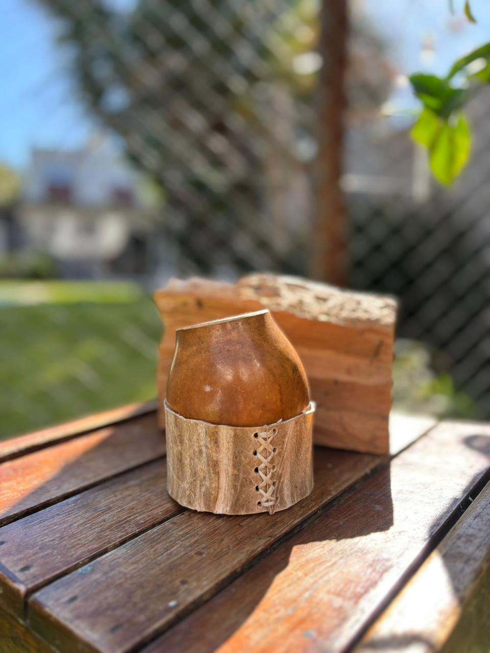 Mate Criollo Coquito Con Base De Cuero + Envío Gratis - Image 2