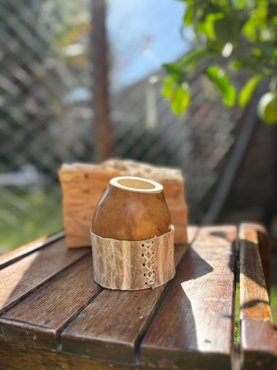 Mate Criollo Coquito Con Base De Cuero + Envío Gratis - Image 3