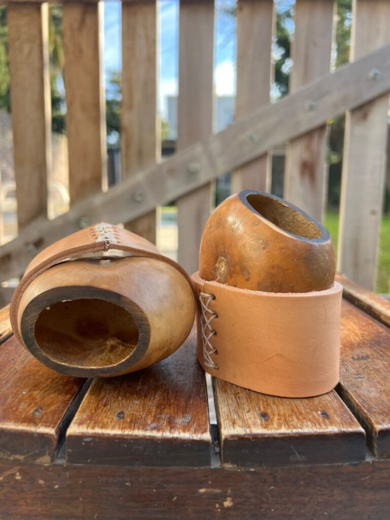 Mate Criollo Galleta Con Base De Cuero + Envío Gratis