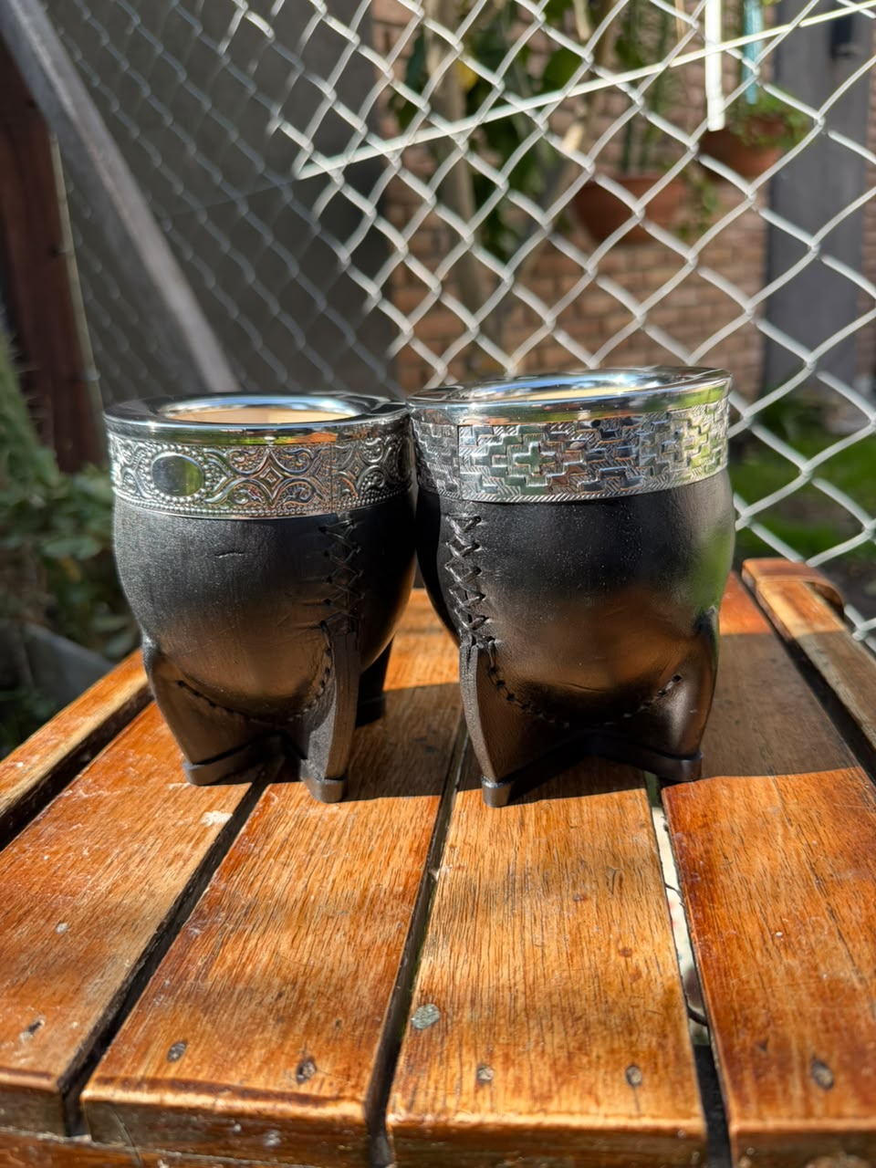 Mate Imperial Calabaza Cuero Virola Acero Inox + Bombilla Pico de Loro + Envío Gratis - Imagen 5