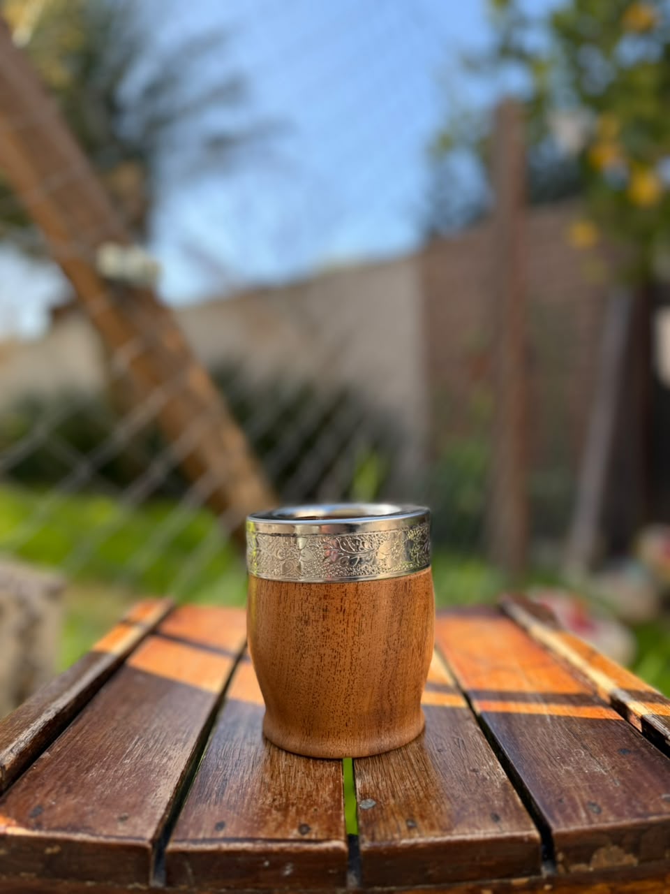 Mate Imperial Algarrobo Acero Inox + Envío Gratis