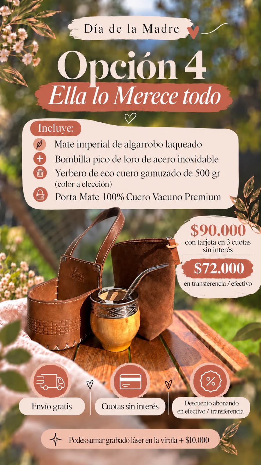 Opción 4 (Ella Lo Merece Todo) + Envío Gratis